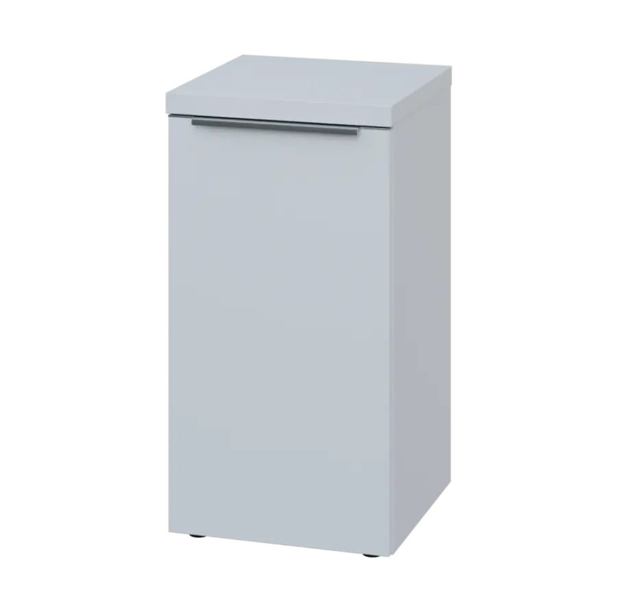 SIN 2 - 4D kancelářská skříň, 1-dveřová, levá, 770x400x400, bílá